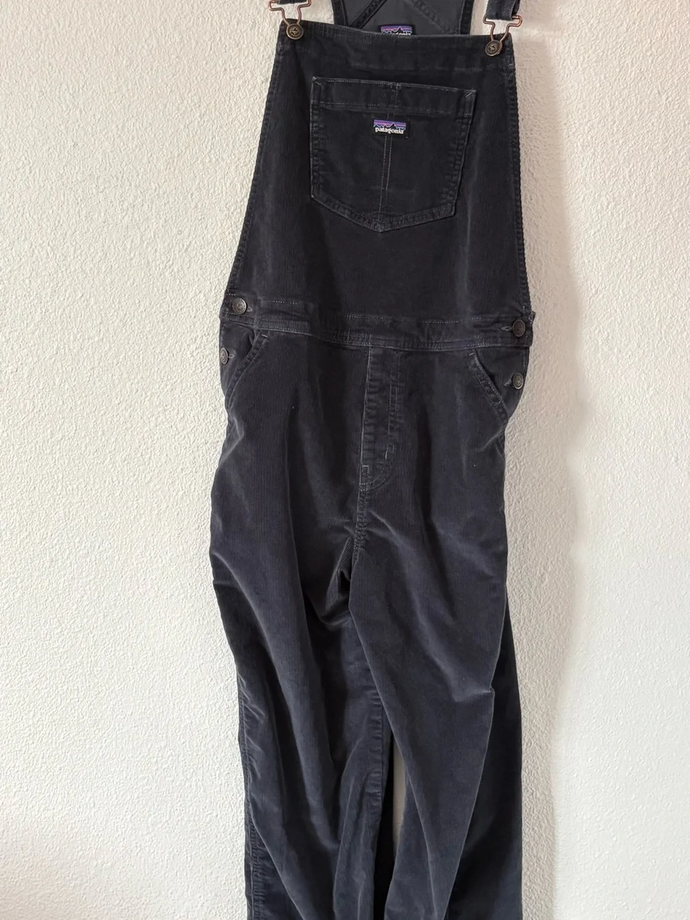 Patagonia kids overalls in corduroy smolder blue sz XXL